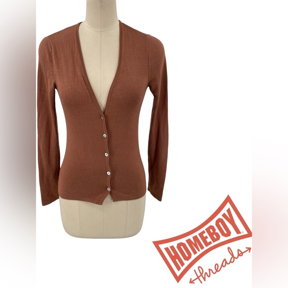 Kookai Rust Cardigan Sweater - Picture 1 of 3